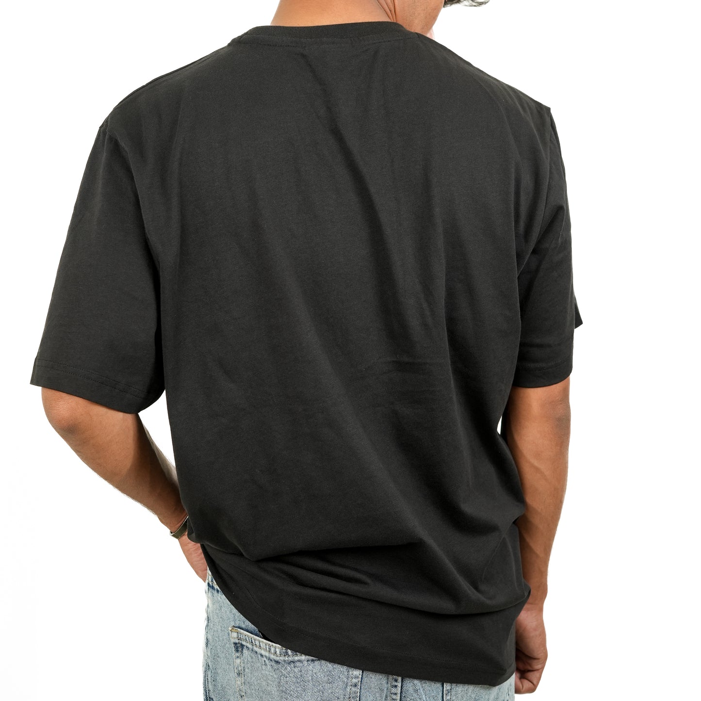 Black Regular Fit Printed T-Shirt