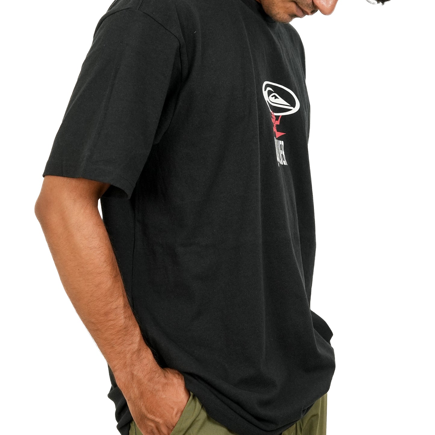 Black Oversized Printed T-Shirt