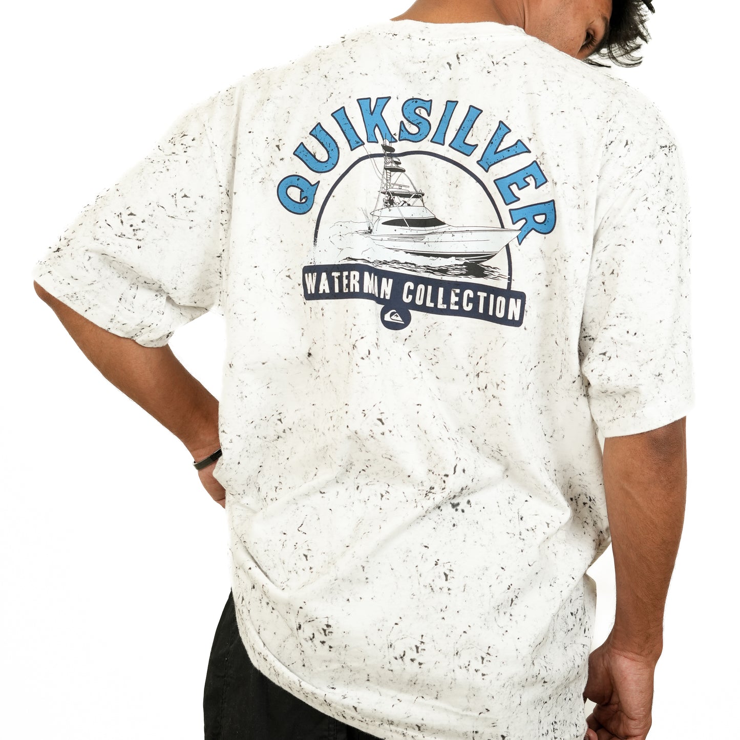 Surplus Acid Washed White Oversized Printed T-Shirt