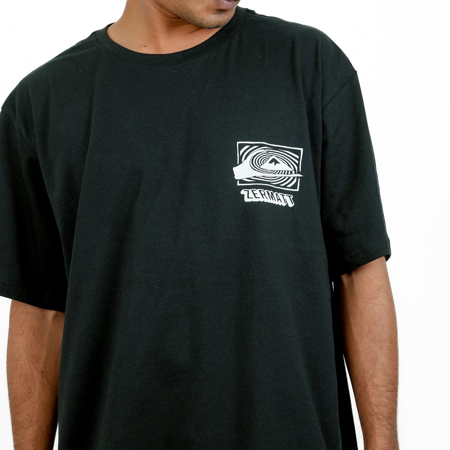 Black Regular Fit Printed T-Shirt