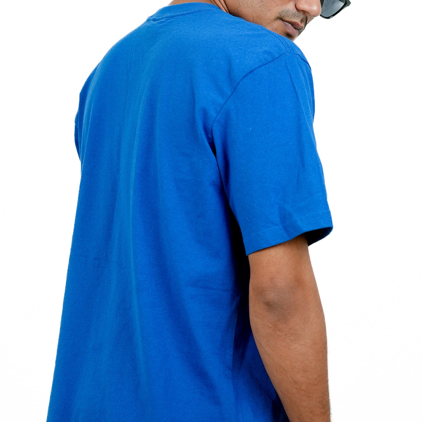 Blue Oversized Printed T-Shirt