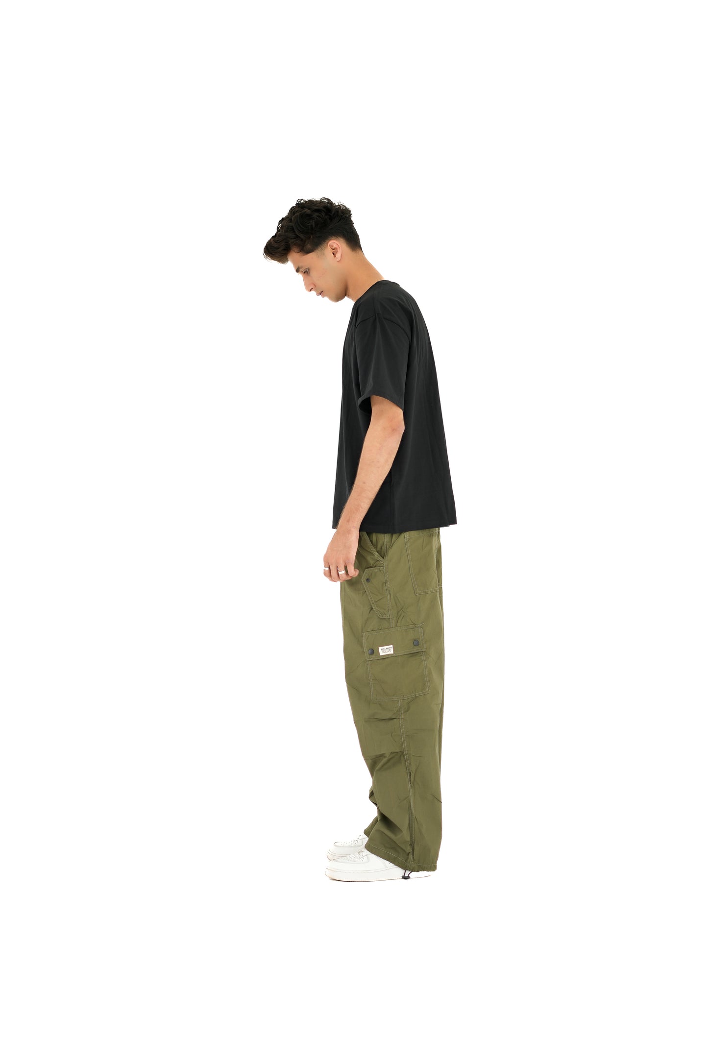 Black Solid Oversized T-Shirt