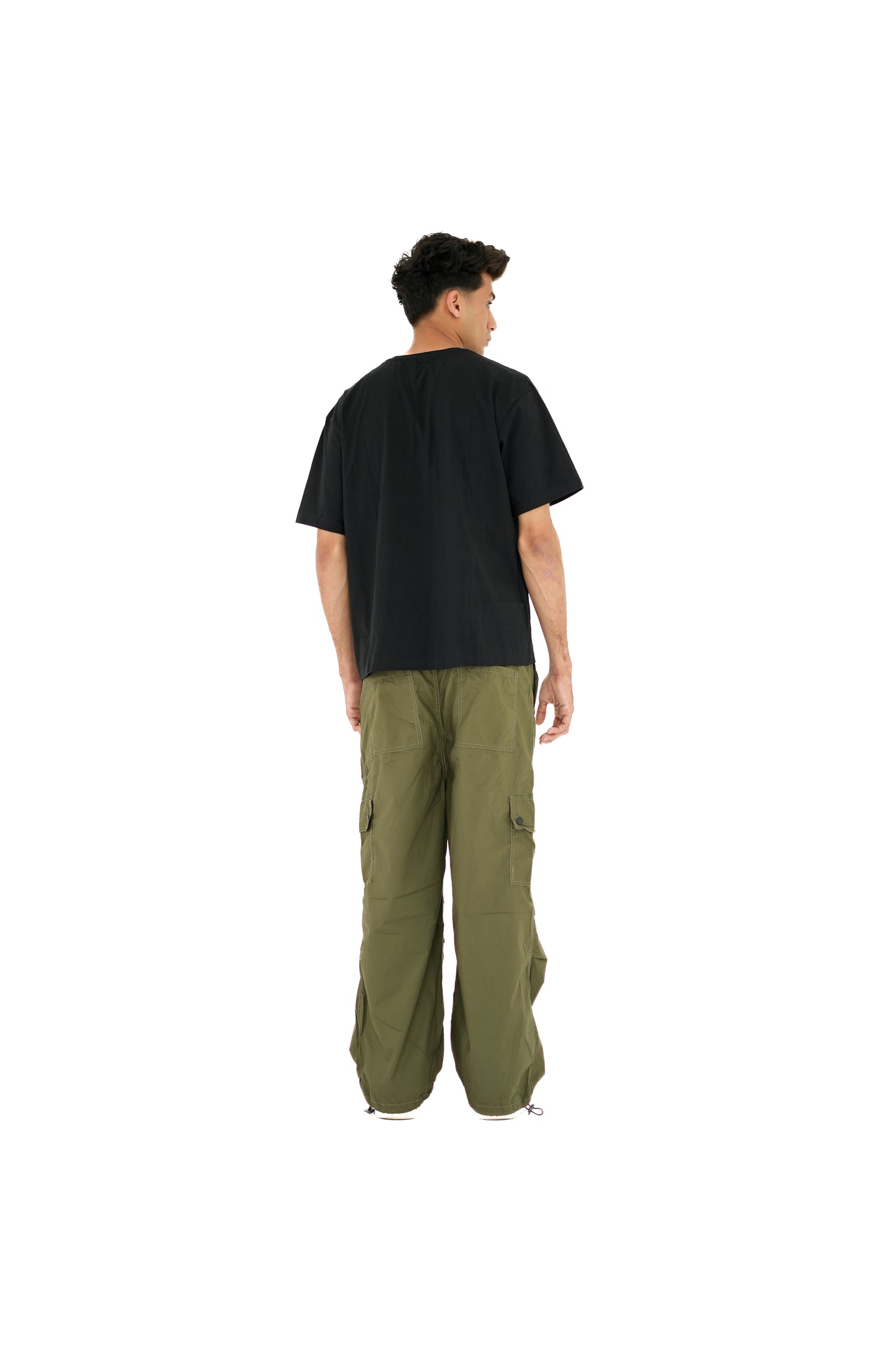 Black Solid Oversized T-Shirt