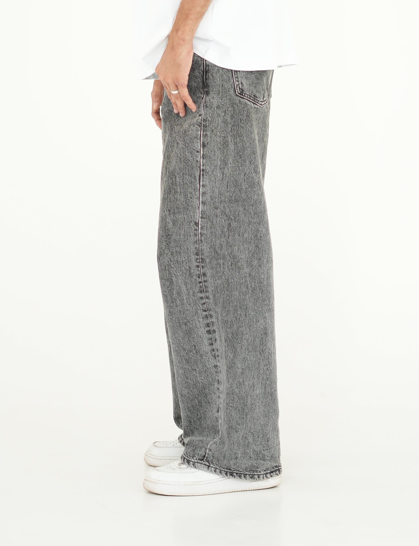 Grey Baggy Fit Jeans
