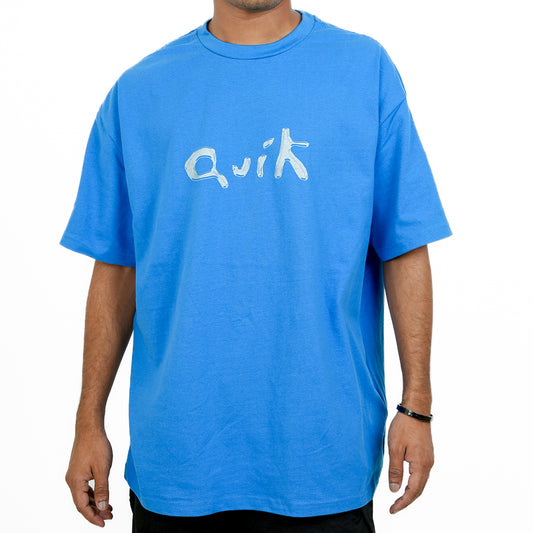 Blue Oversized Printed T-Shirt
