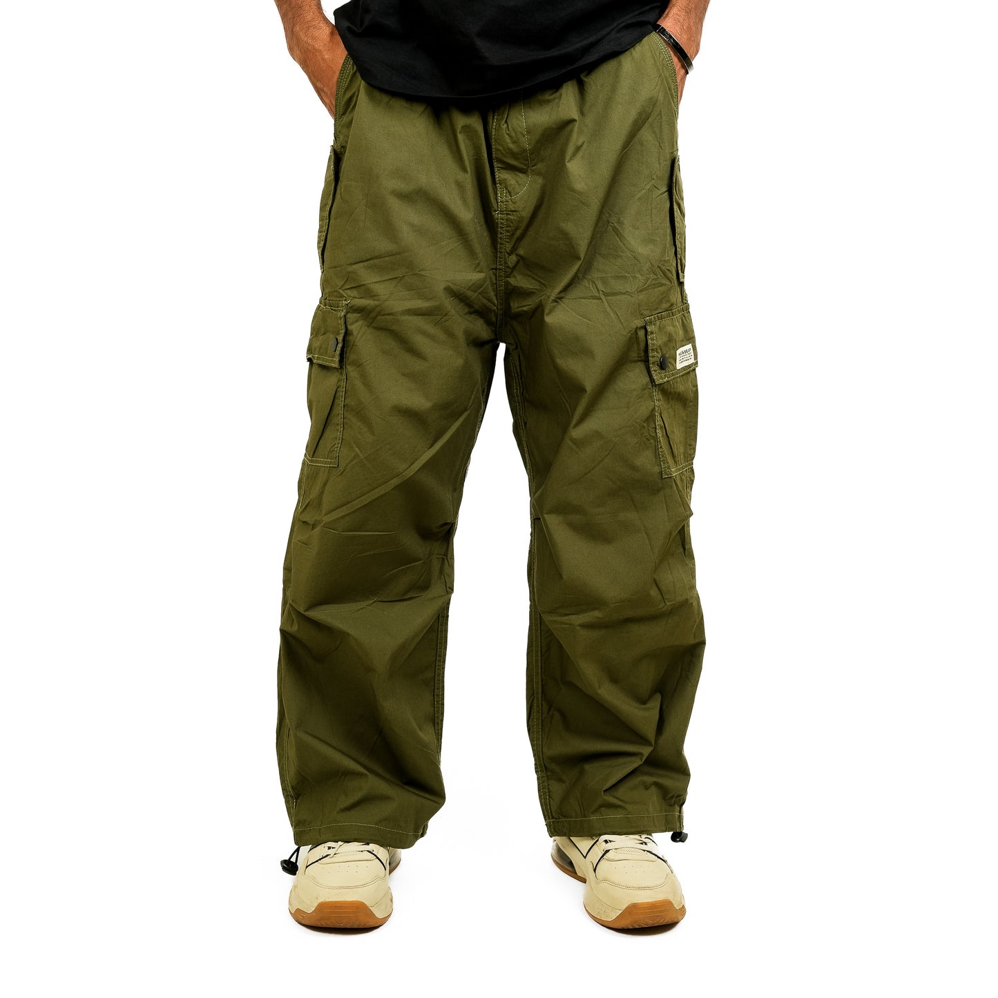 Light Green Baggy Fit Cargo Pants