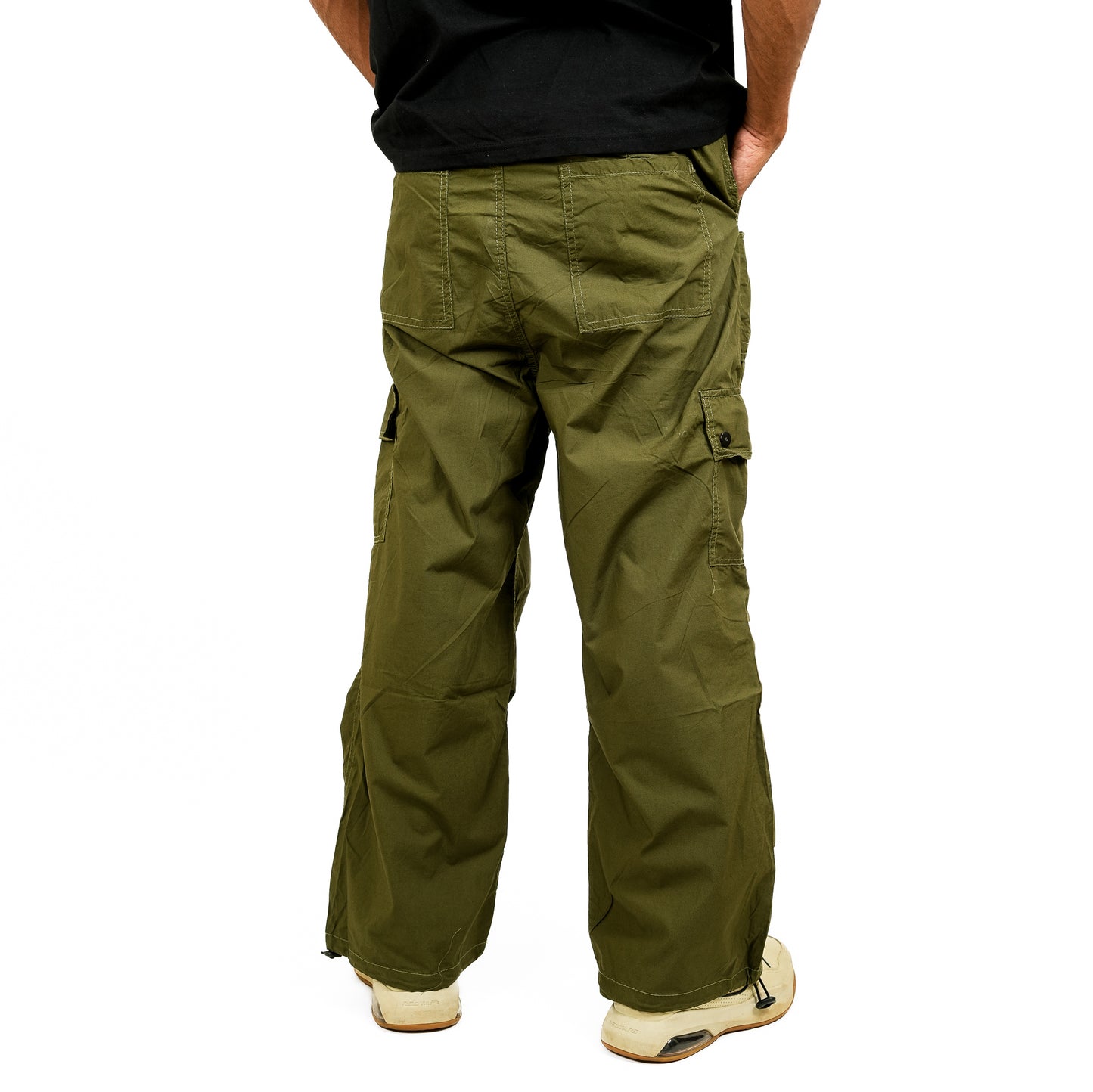 Light Green Baggy Fit Cargo Pants