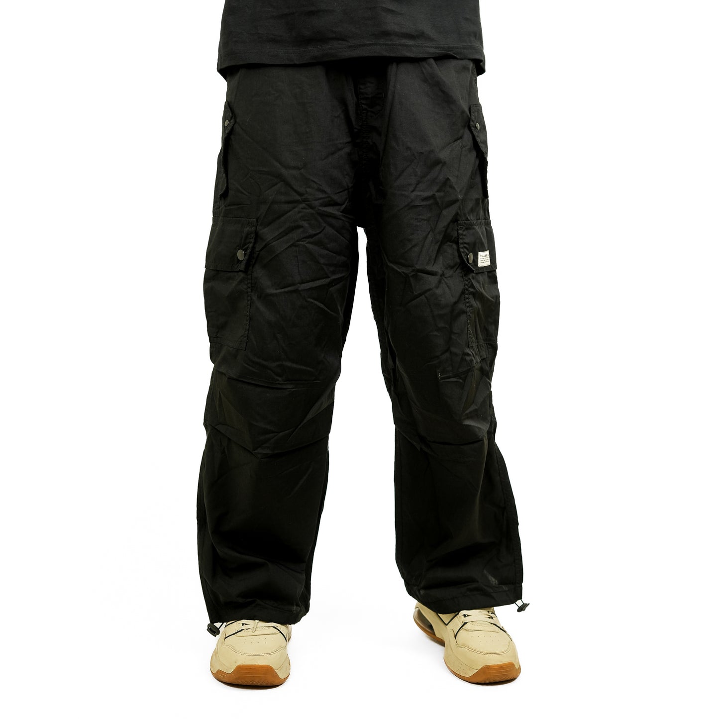 Black Baggy Fit Cargo Pants