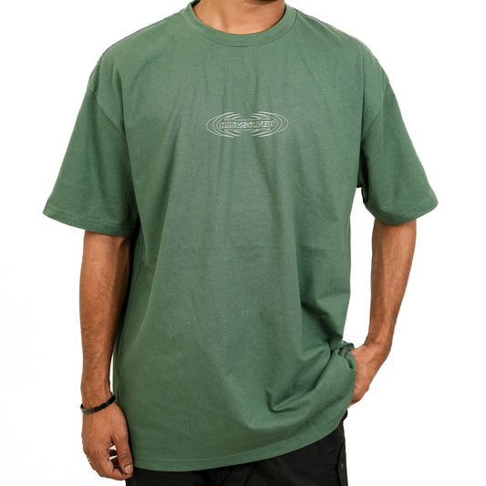 Green Oversized printed T-shirt