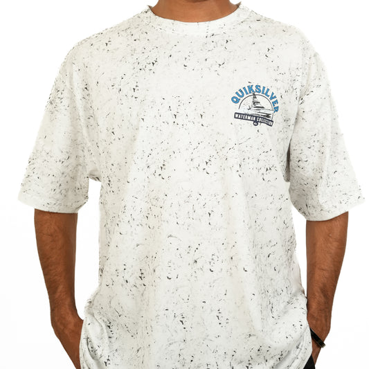 Surplus Acid Washed White Oversized Printed T-Shirt