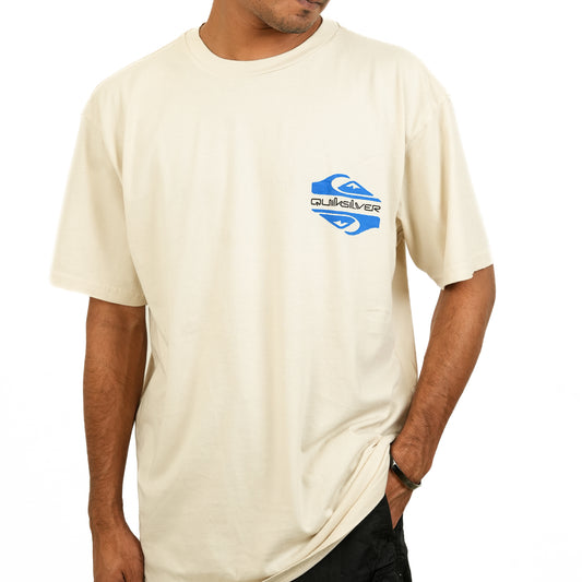White Regular Fi Printed T-Shirt