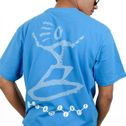 Blue Oversized Printed T-Shirt