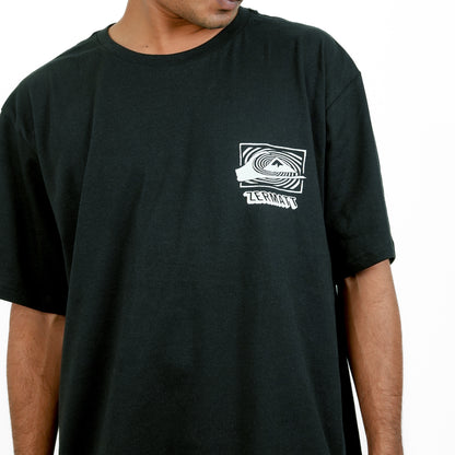 Black Regular Fit Printed T-Shirt