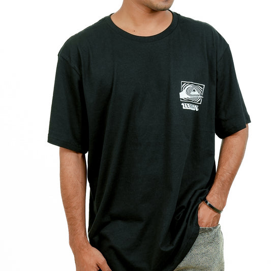 Black Regular Fit Printed T-Shirt