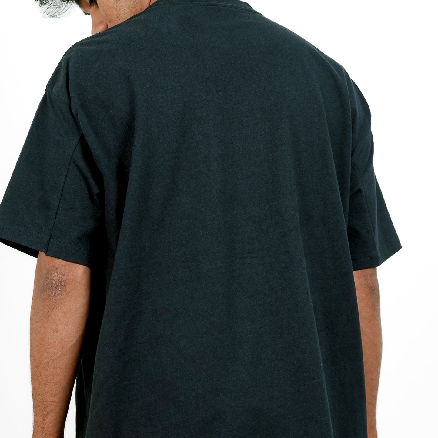 Black Oversized Printed T-Shirt