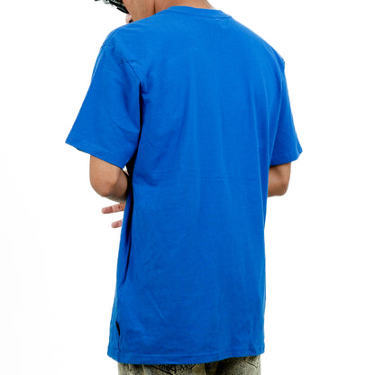 Blue Oversized Printed T-Shirt