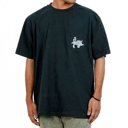 Black Oversized Printed T-Shirt