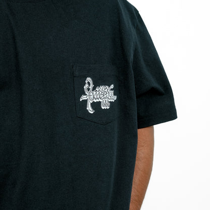 Black Oversized Printed T-Shirt