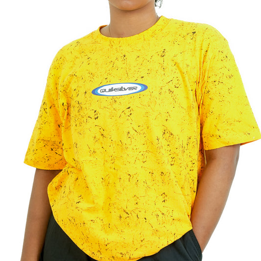 Yellow Regular Fit Printed T-Shirt