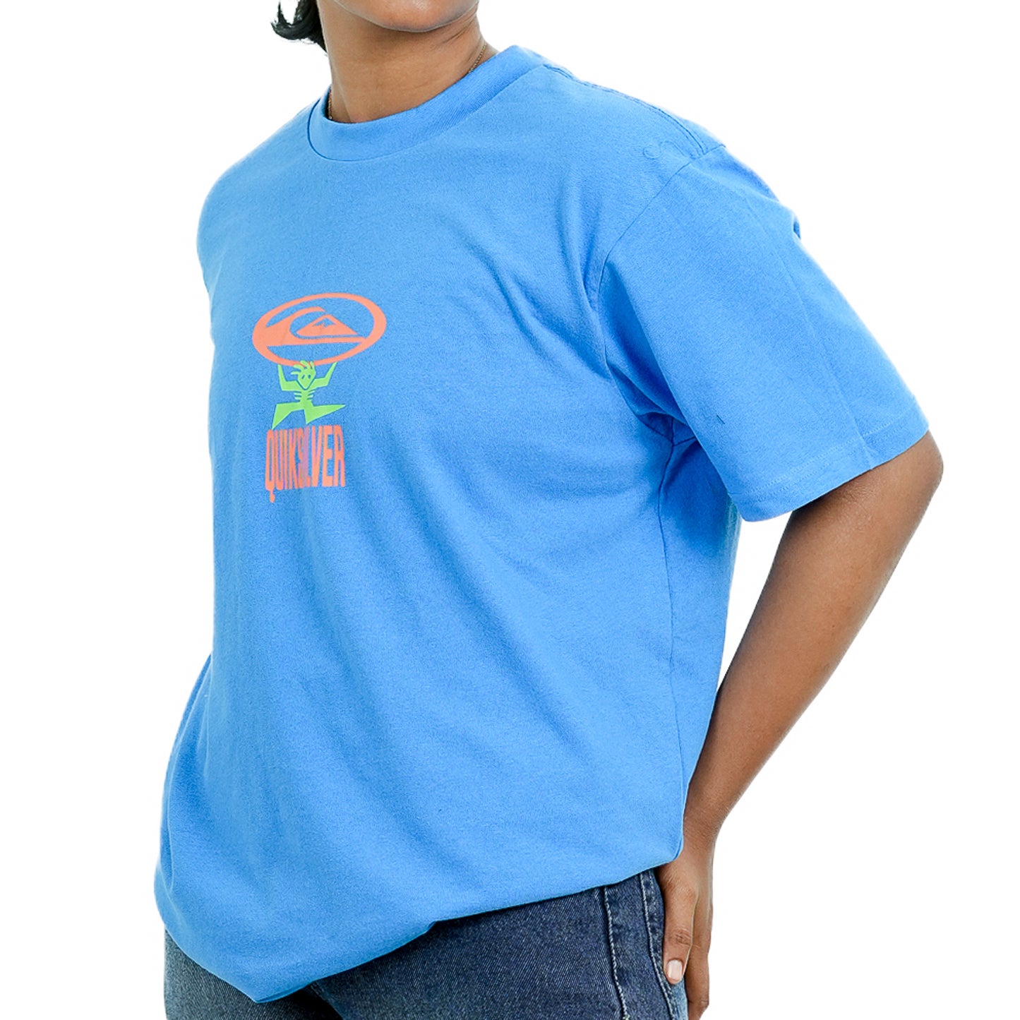 Light Blue Regular Fit Printed T-Shirt