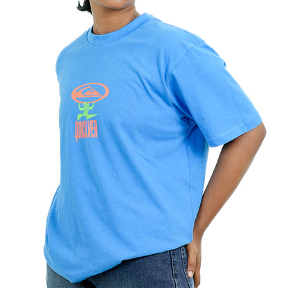 Light Blue Regular Fit Printed T-Shirt