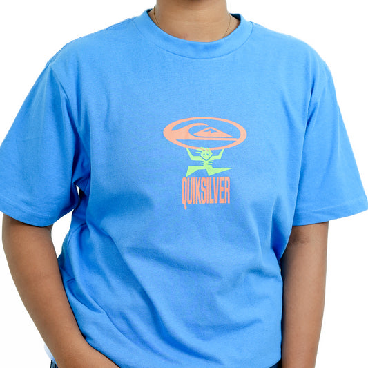 Light Blue Regular Fit Printed T-Shirt